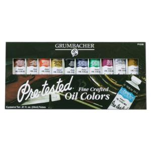 Grumbacher Pre-tested Oil Colors Set - (10 Pack)