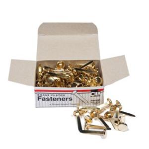 Charles Leonard Paper Fasteners Brass Plated 1/2" (100 count)