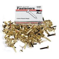 Charles Leonard Paper Fasteners Brass Plated 3/4" (100 count)