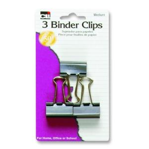 1-1/4 Inch Binder Clips 3/cnt