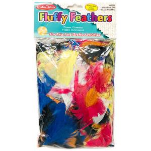 Creative Arts Craft Fluffy Feathers - (1oz/28.4g) Bright Colors