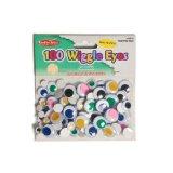 Creative Arts Sticky Wiggle Eyes Assorted Sizes (100 count, painted)