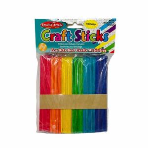 Charles Leonard Colored Craft Sticks-150ct