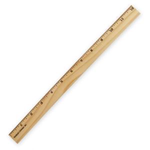 Charles Leonard Wooden Ruler 12in