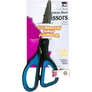 Charles Leonard Stainless Steel Scissors 7" - Cushion Grip Handle