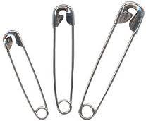 Charles Leonard Safety Pins Assorted Sizes (50 count)