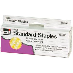 Charles Leonard Standard Chisel Staples (5000 count)