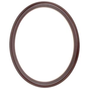 Closeout Oval Frame Mahogany - 22" x 28"