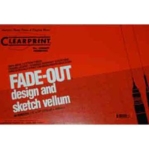 Clearprint 11 Inch X 17 Inch Fade Out Vellum Pad 50 sheets Isometric