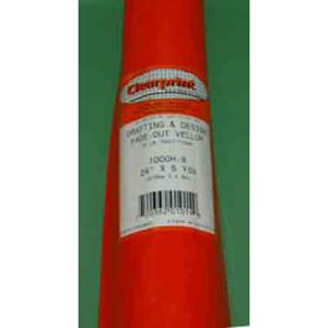 Clearprint 24 Inch X 5 Yards Fade Out Vellum Roll (8x8 Grid)