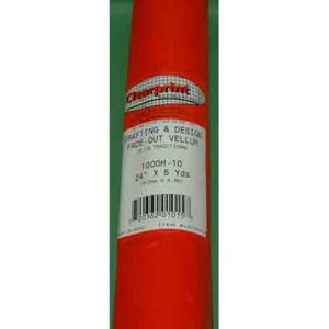 Clearprint 24 Inch X 5 Yards Fade Out Vellum Roll (10x10 Grid)