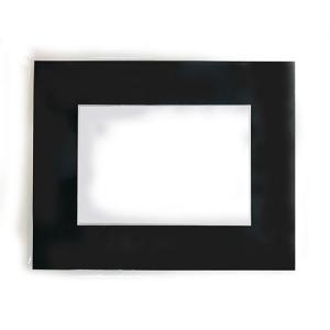 Crescent 8" x 10" Smooth Black Pre-Cut Matboard (4.5" x 6.5" opening)