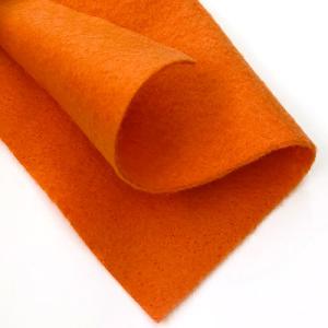 Craft Felt Fabric Sheet 9" x 12" - Tangerine
