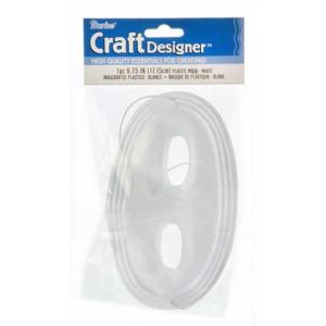 Darice White Mardi Gras Mask (1 count)