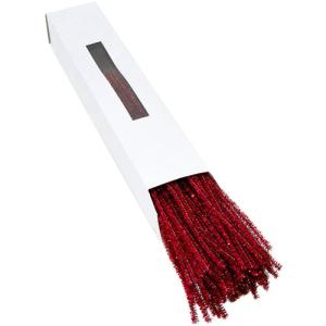 Red Tinsel Chenille Stems 12?  (100 Pack) pipe cleaners