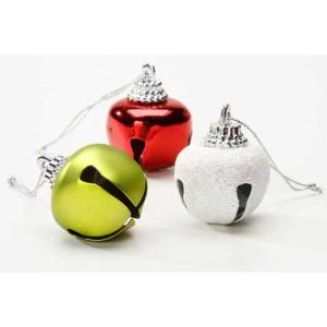 Darice Jingle Bells 1.57" - (21 Pack) Gold, Red, White Assorted Finishes