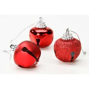 Darice Jingle Bells 1.57" - (21 Pack) Assorted Red Finishes