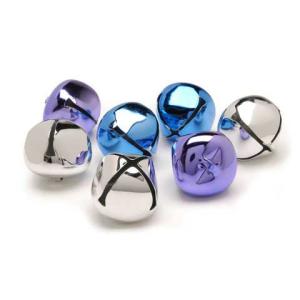 Darice Jingle Bells 1 1/4" - (8 Pieces) Blue, Purple, & Silver