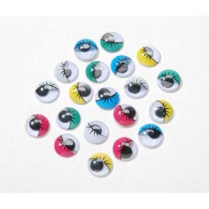 Darice Printed Wiggle Eyes Assorted Colors 15mm (16 count)
