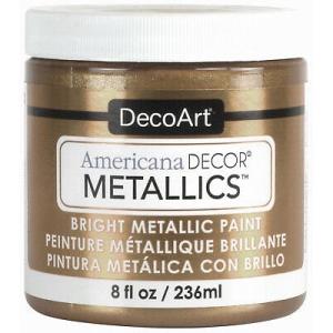 DecoArt Americana Decor Metallics Paint - (8oz/236ml) Champagne Gold