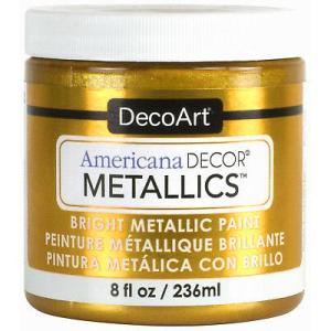 DecoArt Americana Decor Metallics Paint - (8oz/236ml) 24K Gold