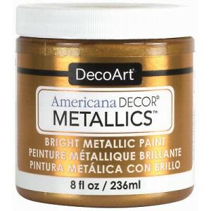 DecoArt Americana Decor Metallics Paint - (8oz/236ml) Vintage Brass