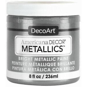 DecoArt Americana Decor Metallics Paint - (8oz/236ml) Silver