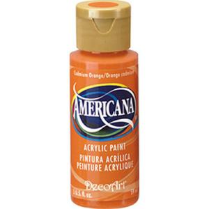 DecoArt Americana Acrylic Paint - (2oz/59ml) Cadmium Orange