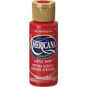 DecoArt Americana Acrylic Paint - (2oz/59ml) Berry Red