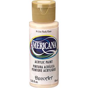 DecoArt Americana Acrylic Paint - (2oz/59ml) Hi-Lite Flesh