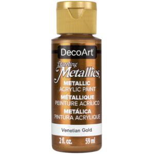 DecoArt Dazzling Metallics Acrylic Paint - (2oz/59ml) Venetian Gold