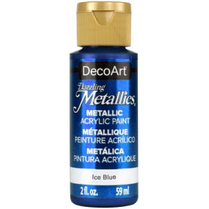DecoArt Dazzling Metallics Acrylic Paint - (2oz/59ml) Ice Blue
