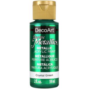 DecoArt Dazzling Metallics Acrylic Paint - (2oz/59ml) Crystal Green