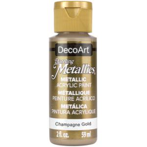 DecoArt Dazzling Metallics Acrylic Paint - (2oz/59ml) Champagne Gold