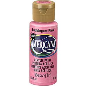 DecoArt Americana Acrylic Paint - (2oz/59ml) Bubblegum Pink