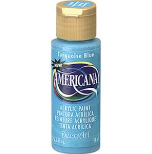 DecoArt Americana Acrylic Paint - (2oz/59ml) Turquoise Blue