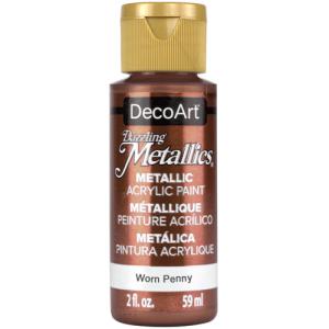 DecoArt Dazzling Metallics Acrylic Paint - (2oz/59ml) Worn Penny