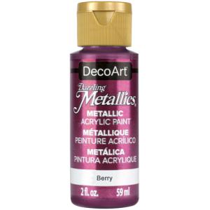 DecoArt Dazzling Metallics Acrylic Paint - (2oz/59ml) Berry Pearl