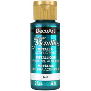 DecoArt Dazzling Metallics Acrylic Paint - (2oz/59ml) Teal Pearl