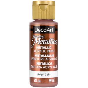 DecoArt Dazzling Metallics Acrylic Paint - (2oz/59ml) Rose Gold