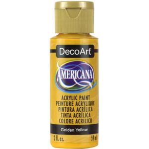 DecoArt Americana Acrylic Paint - (2oz/59ml) Golden Yellow