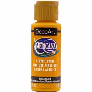 DecoArt Americana Acrylic Paint - (2oz/59ml) Sunset Gold