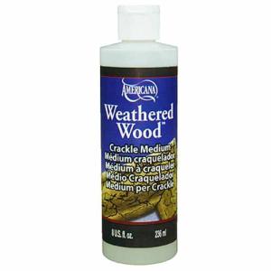 DecoArt Americana Weathered Wood - (8oz/237ml) Crackle Medium