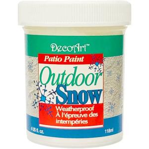 DecoArt Patio Paint Outdoor Snow Texture   (4oz/118ml) Snow