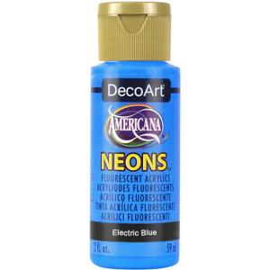 DecoArt Americana Neons Acrylic Paint - (2oz/59ml) Electric Blue