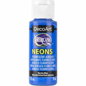 DecoArt Americana Neons Acrylic Paint - (2oz/59ml) Ultraviolet Blue