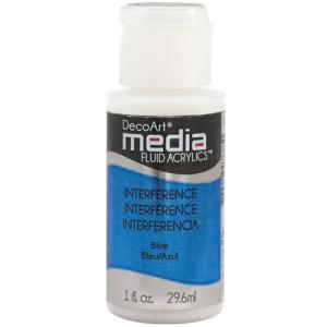 DecoArt Media Fluid Acrylic - (1oz/29.6ml) Interference Blue