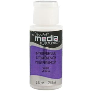 DecoArt Media Fluid Acrylic - (1oz/29.6ml) Interference Violet