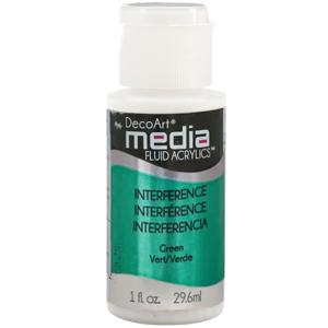 DecoArt Media Fluid Acrylic - (1oz/29.6ml) Interference Green