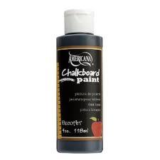 DecoArt Americana Chalkboard Paint - (4oz/118ml) Black